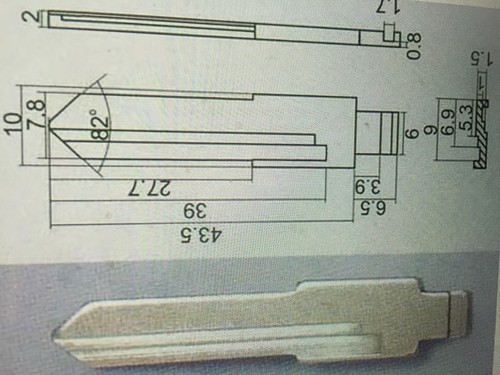 ébauche clef pour - pour, vw