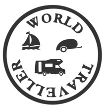 Autocollant camping 15 cm ou