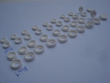 Lot de 100 cache vis blancs