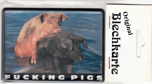 Plaque metal 11x8 fucking - -,