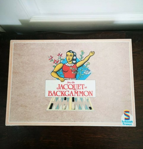 Vintage jeu jacquet et - jeu, de