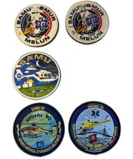 LOT de 5 Tissus SAMU Divers