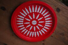 Plateau rond Coca-Cola rouge blanc vintage 2020 métal déco collection