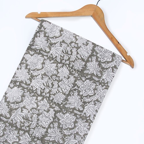 Tissu indien imprimé bloc - , de