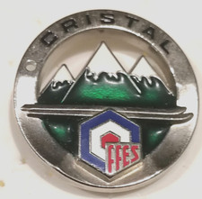 Moniteur SKI Brevet CRISTAL Fédérat° Française Enseignants Ski FFES insigne 1980