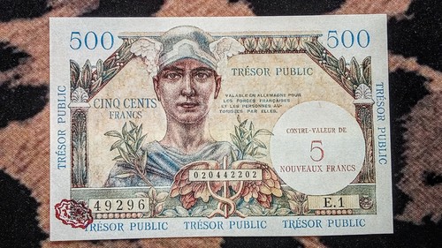 Billet 5000francs trésor - 5,