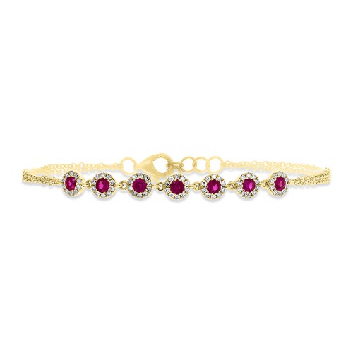 Bracelet jaune 14k avec - bracelet, or
