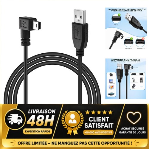 Câble usb mini - mini, 5m