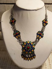 Collier kabyle émaillé argent 