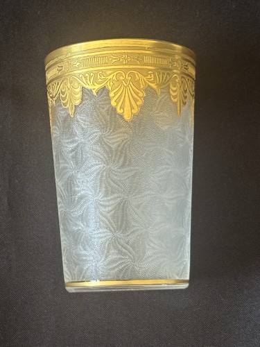 Verre givré doré baccarat - givré,