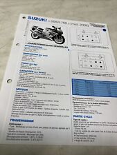 Suzuki GSX-R750 2002 K2 Fiche technique moto RMT ETAI GSX-R 750