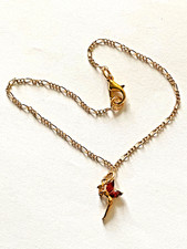 chaine cheville en plaqué or