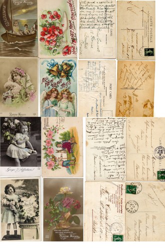 Lot cartes postales - 8, de