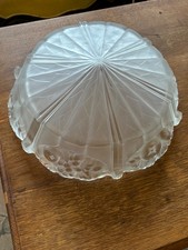 vasque verre moulé pressé art deco decor de Fruits à Identifier