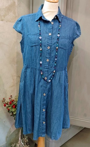 Robe chemise jean - robe, en