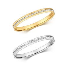 Bague Femme Semi Pavée Or