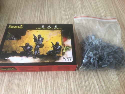 Maquette soldats sas - 1/72,