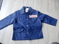 Ancienne blouse ecolier bleue - blouse,