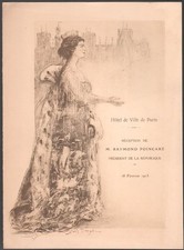 Dorville. Réception de Poincaré à l'Hôtel de Ville de Paris. 1913