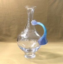verseuse / aiguière / carafe en cristal et pâte de verre signé DAUM FRANCE 31 cm
