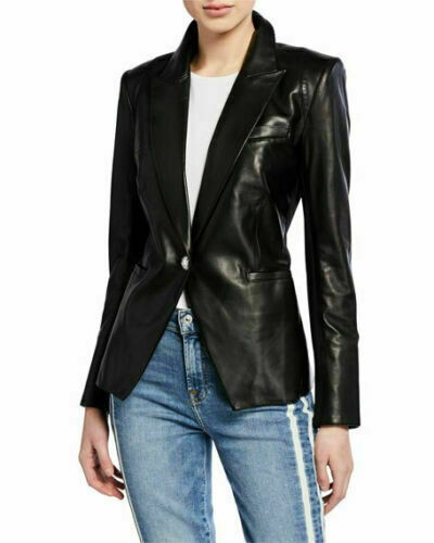 Blazer cuir véritable - cuir, pour