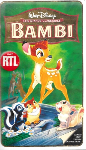 Bambi vhs classique disney - classique,