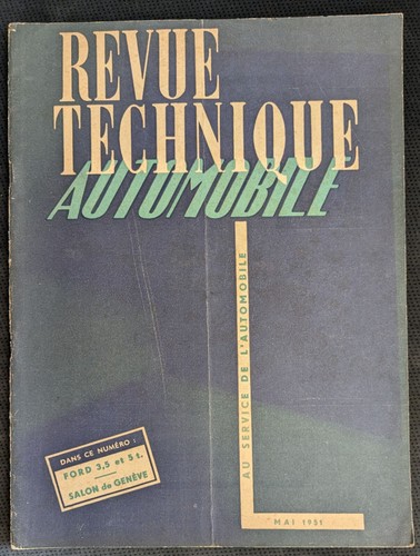 Rta mai 1951 etude - mai, ford