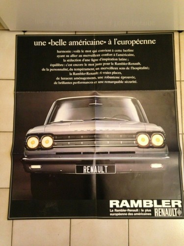 Renault rambler poster - renault,