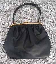 SAC A MAIN NOIR ANCIEN