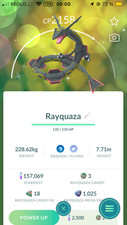 Shiny Rayquaza Mini PTC 157k Stardust Pokemon Go