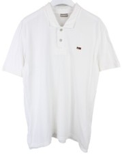 T-Shirt Napapijri N0YG4F Homme 2XL Manches Courtes Tricot Polo Blanc
