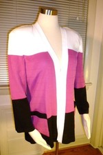 NWT Misook Acrylic Black White