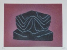 Raoul Ubac Pierre Taillée Ardoise 1981 Estampille Signée Artiste Belge/Français