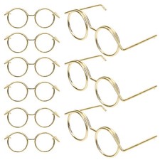  20 Pcs Metal Doll Glasses
