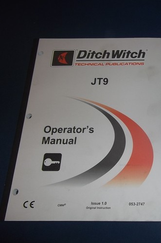 Ditch witch jt9 manuel - witch,
