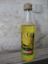 Mignonnette bouteille Liqueur de banane Bardinet 5 cl très bon état pleine