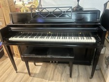 Ebony Wurlitzer Spinet Piano w