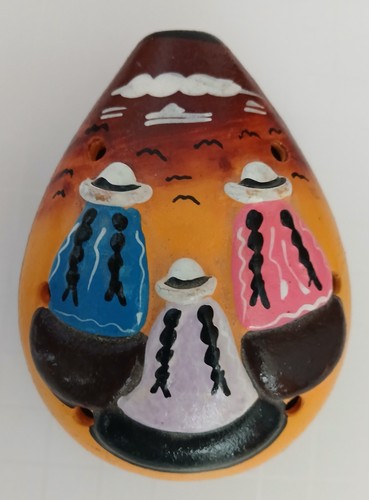 Peruvian ocarina whistle clay - peruvian,