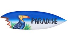 Paradis Déco Planche de Surf 60cm Im Tiki Hawaii Aspect pour Accrocher Salon