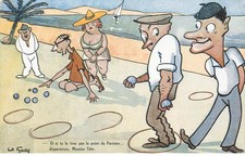 SPORT  Jeux de Boules ( fantaisie )  LES PETANQUEURS