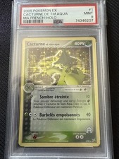 Carte Pokemon CACTURNE 1/95 Holo Bloc EX Team Aqua VS Team Magma FR  PSA 9