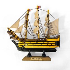 Wooden HMS Victory detailed