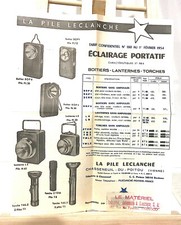 ANCIENNE AFFICHETTE DE MAGASIN LA PILE LECLANCHÉ