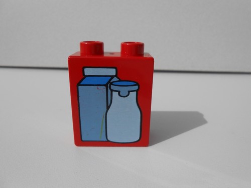 Brique lait rouge lego - brique,