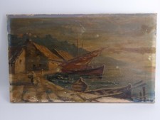 Beau Tableau Bateau de Pèche