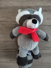 Doudou peluche raton laveur
