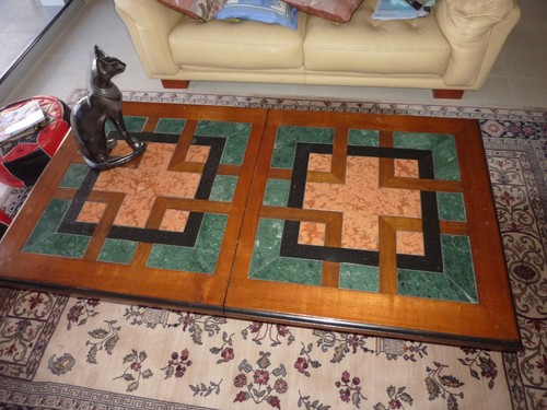 Table bar merisier - table,