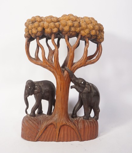 Sculpture bois vintage - en,