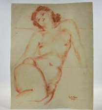 Dessin sanguine 1946 - Femme