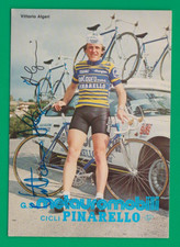 CYCLISME carte cycliste VITTORIO ALGERI équipe METAUROMOBILI PINARELLO Signée